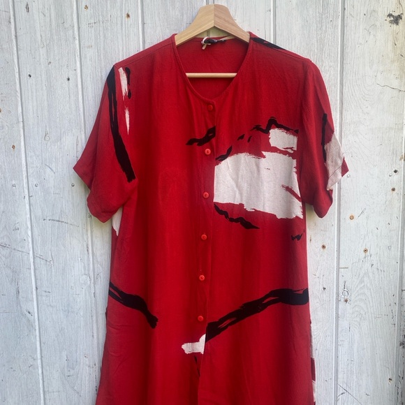 Vintage classic red dress - Picture 6 of 8